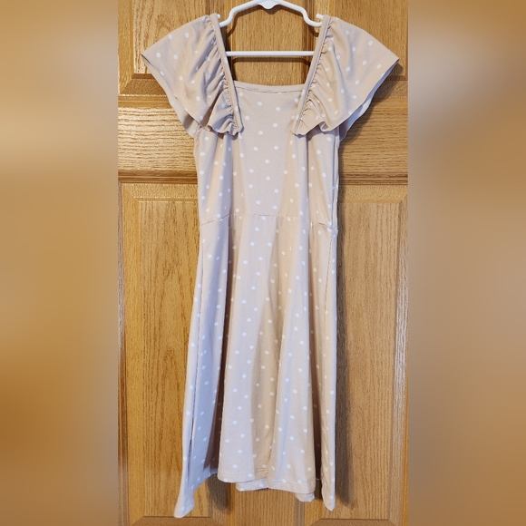 Trende Girl Pink Polka Dot Dress Girls size 7 - Picture 3 of 8